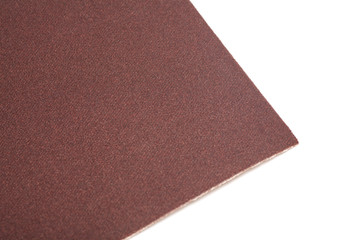 Sand paper isolated on white