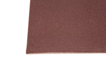 Sand paper isolated on white