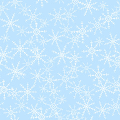 seamless texture snowflake snow pattern light blue