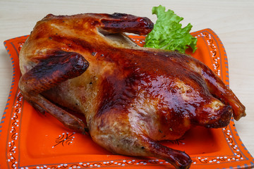 Roasted duck