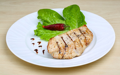 Grilled turkey steak