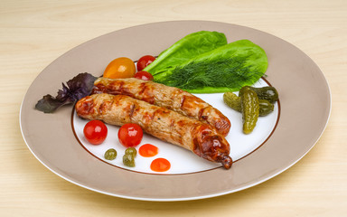 Grilled sausages
