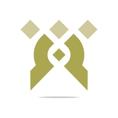 Logo Design Letter C Arrow Brown Icon Symbol Abstract Vector