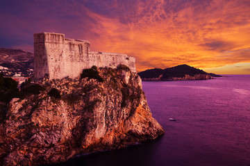 Fort of St. Lawrence (Fort Lovrjenac) in Dubrovnik, Croatia 