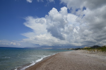 Beach of Aegean sea