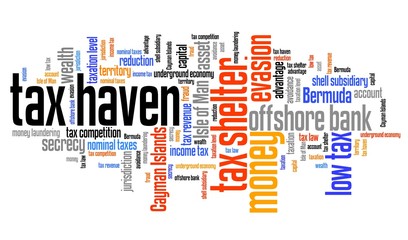 Tax shelter word cloud