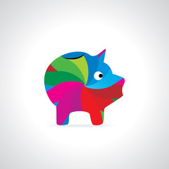 pig bank concept vector illustration