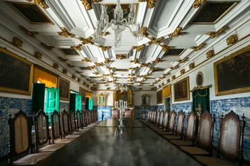 Brazil, Salvador, the refectory of the church of the Third Order of St. Francisco