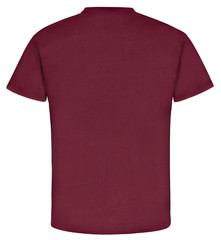 T-Shirt unifarben bordeaux R&uuml;cken
