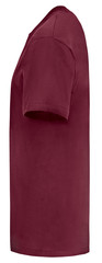 T-Shirt unifarben bordeaux Seite