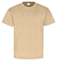T-Shirt unifarben sandfarben Front