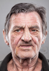 Portriat of an elderly man
