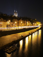 Rasin Embankment and Vysehrad above