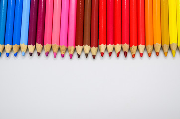 Colored pencils isolated