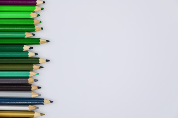 Colored pencils isolated