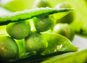 fresh green peas