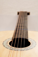 Detail of classic guitar