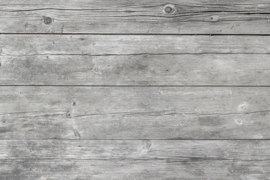 Rustic grey wooden table top view background