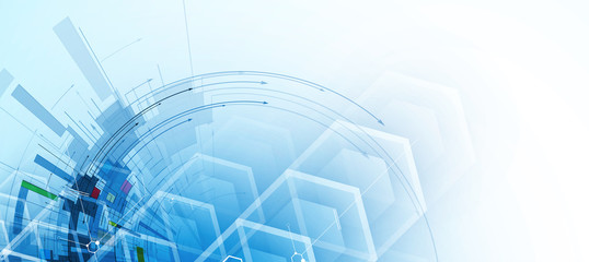 abstract technology background Business & development direction