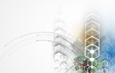 abstract technology background Business & development direction