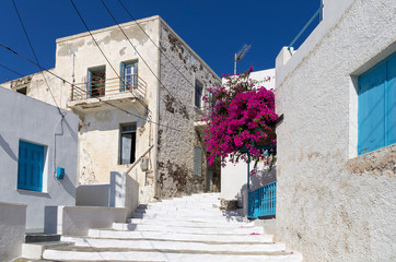 Street in Milos island, Cyclades, Greece
