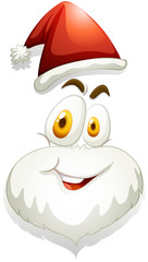 Happy face of Santa