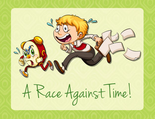 Idiom race against time