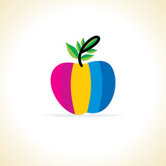 creative apple concept vector illustration 