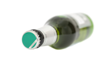 beer bottle isolated on white background