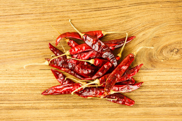 Fototapeta premium Pile of dried red chili