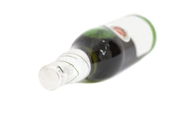 beer bottle isolated on white background