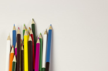 Colorful pencils isolated