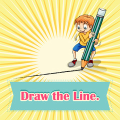 Idiom draw the line