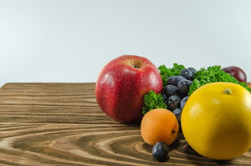 Fruits on the dining table