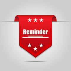 Reminder labels with shadow