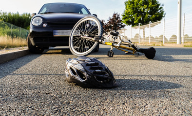 Schutz durch Fahrradhelm