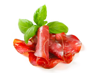 Thin-sliced marinated beef