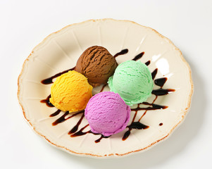 Assorted ice cream