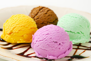 Assorted ice cream