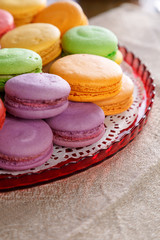 Colourful Macarons. Shallow depth of field