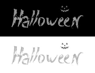 Halloween typographic banner