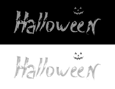 Halloween typographic banner