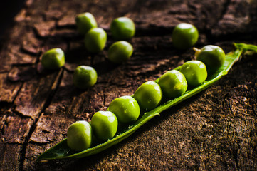 Green peas on