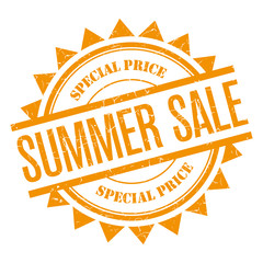 Summer sale grunge isolated stamp