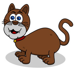a smiling cat on profile