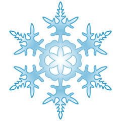 Schneeflocke, Schnee, Winter, Symbol, Vektor, blau, freigestellt