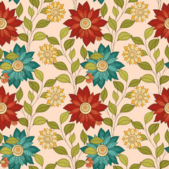 Vector Seamless Floral Pattern