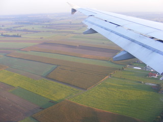 Campi visti dall'aereo