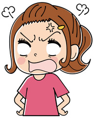 女性　表情