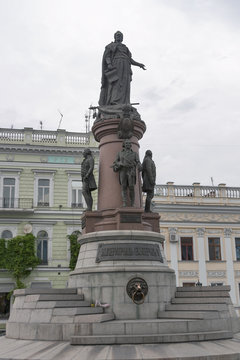 Monument to Empress Catherine the Great in Odessa, Ukraine